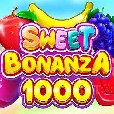 Sweet Bonanza 1000 online game logo by Pragmatic Play on casino-spin.com