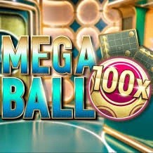 Mega Ball 100x game by Evolution – logo hosted on Spin casino