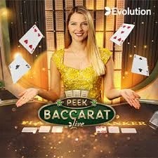 Peek Baccarat casino game by Evolution – featured logo at Spin casino
