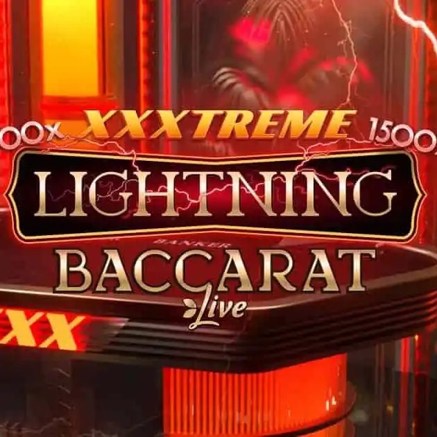 XXXtreme Lightning Baccarat logo – Live Dealer by Evolution at Spin casino